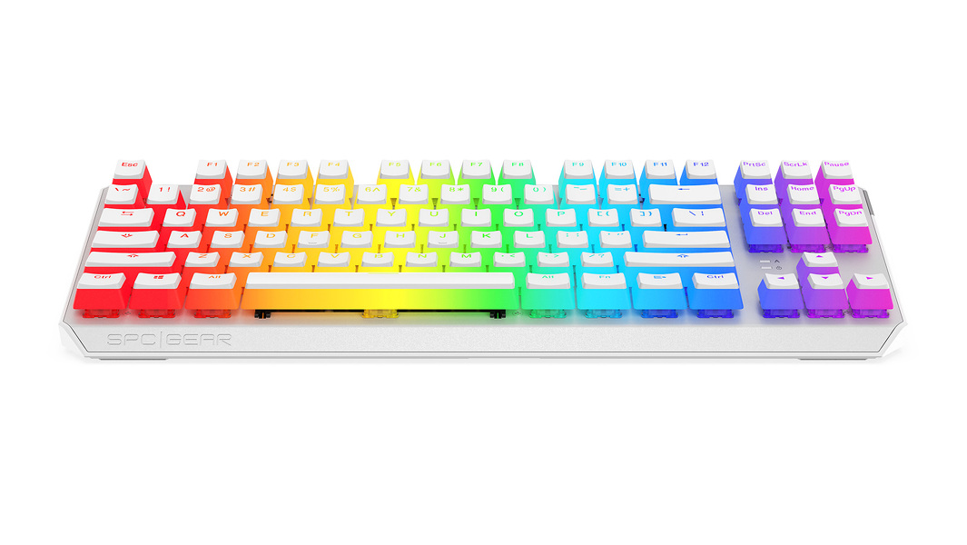 Zdjęcie produktu: Klawiatura gamingowa SPC Gear GK630K Tournament Kailh Brown RGB Onyx White Pudding Edition (SPG063)