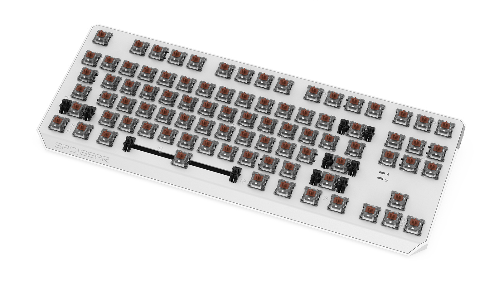 Klawiatura gamingowa SPC Gear GK630K Tournament Kailh Brown RGB Onyx White Pudding Edition (SPG063)