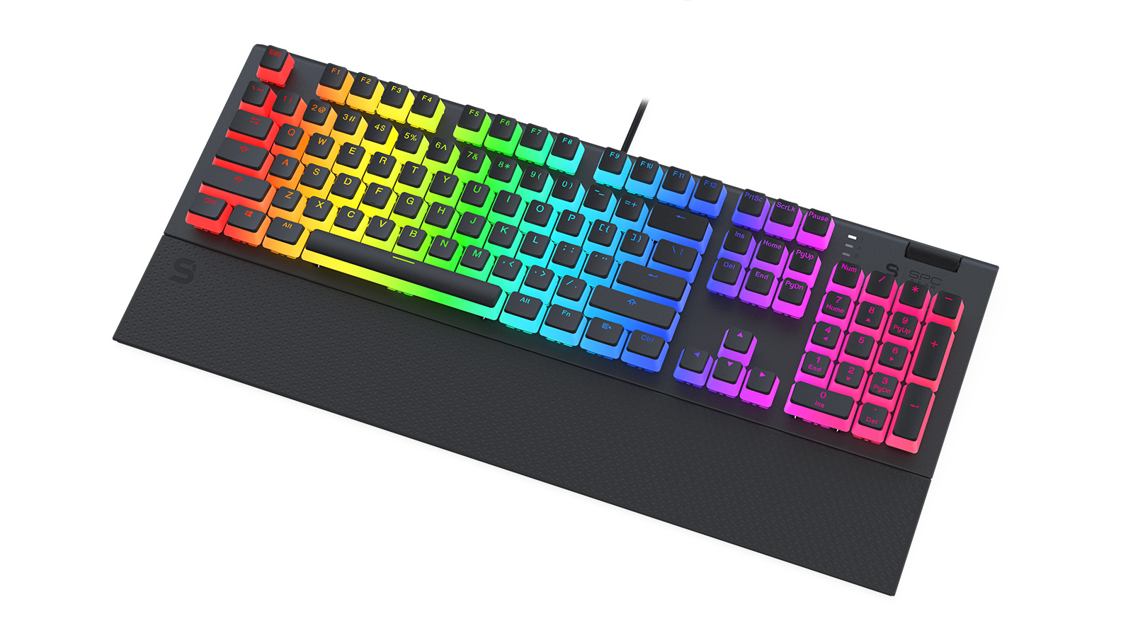 Klawiatura gamingowa SPC Gear GK650K Omnis Kailh Brown RGB Pudding Edition (SPG119), mechaniczna