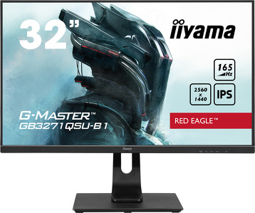 Miniatura produktu: iiyama G-Master GB3271QSU-B1 Red Eagle 32" WQHD 165Hz 1ms FreeSync Premium PIVOT - z gwarancją iiyama 3 lata - zero martwych pikseli 30 dni
