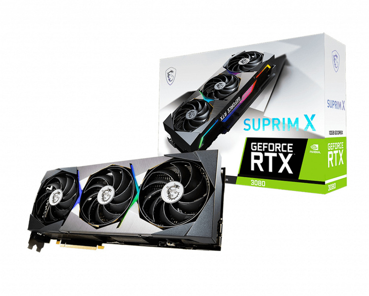 Zdjęcie produktu: MSI GeForce RTX 3080 SUPRIM X 10GB LHR GDDR6X Zdjęcie produktu: MSI GeForce RTX 3080 SUPRIM X 10GB LHR GDDR6X
