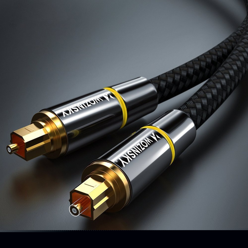 Wozinsky optyczny kabel przewód audio cyfrowy światłowód Toslink SPDIF 5m czarny (WOPT-50)