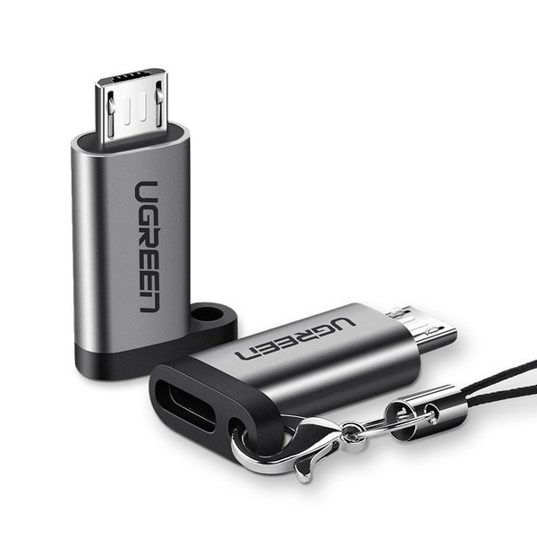 Zdjęcie produktu: Ugreen adapter przejściówka z USB Typ-C na micro USB szary (50590) Zdjęcie produktu: Ugreen adapter przejściówka z USB Typ-C na micro USB szary (50590)