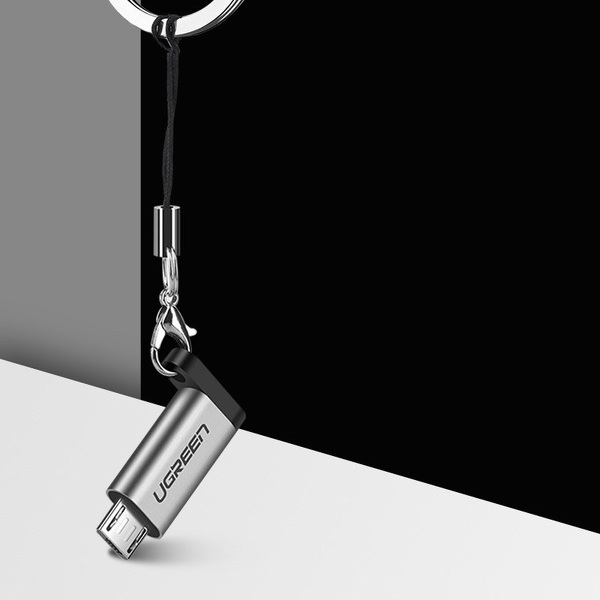 Zdjęcie produktu: Ugreen adapter przejściówka z USB Typ-C na micro USB szary (50590) Zdjęcie produktu: Ugreen adapter przejściówka z USB Typ-C na micro USB szary (50590)