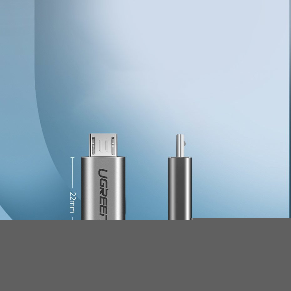 Ugreen adapter przejściówka z USB Typ-C na micro USB szary (50590) Ugreen adapter przejściówka z USB Typ-C na micro USB szary (50590)