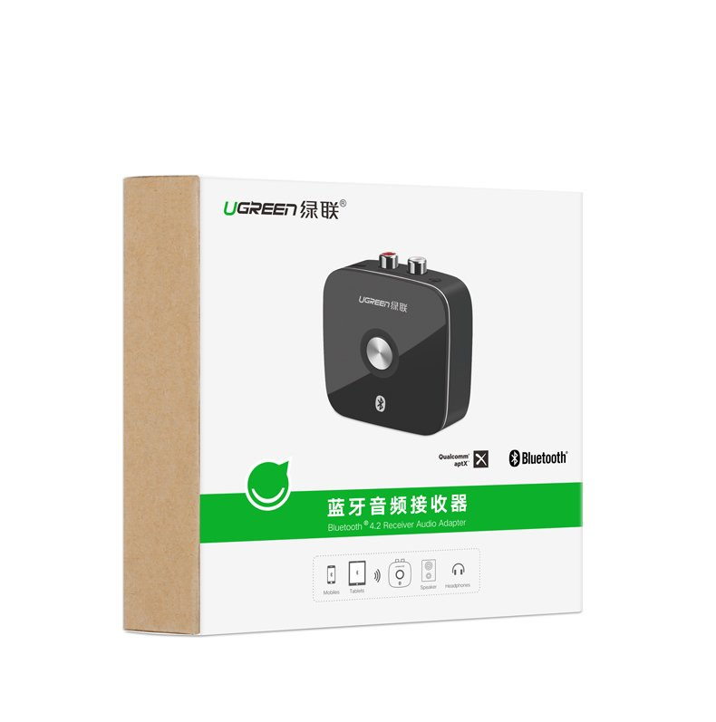 Ugreen adapter odbiornik Bluetooth 5.1 2RCA / 3,5mm mini jack czarny (40759) Ugreen adapter odbiornik Bluetooth 5.1 2RCA / 3,5mm mini jack czarny (40759)
