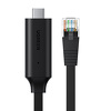 Miniatura zdjęcia: Ugreen kabel konsolowy internetowy USB Typ-C - RJ45 1,5 m czarny (80186 CM204) Miniatura zdjęcia: Ugreen kabel konsolowy internetowy USB Typ-C - RJ45 1,5 m czarny (80186 CM204)