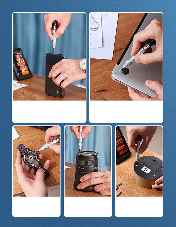 Zdjęcie produktu: Ugreen 38 w 1 śrubokręt serwisowy zestaw wkrętów śrubokrętów bitów pentalobe (80459 CM372)