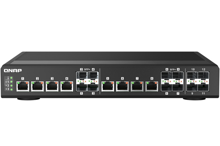 Zdjęcie produktu: Qnap QSW-IM1200-8C 12-portowy przełącznik 4x 10GbE SFP