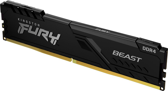 Miniatura produktu: Pamięć Kingston FURY Beast 32GB (1x32GB) DDR4-3200 Non-ECC CL16 KF432C16BB/32