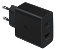 Miniatura zdjęcia: Ładowarka sieciowa Samsung 35W Fast Duo szybka USB / USB Typ C Power Delivery 3.0 Quick Charge 2.0 3A czarny (EP-TA220NBEGEU)
