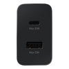 Miniatura zdjęcia: Ładowarka sieciowa Samsung 35W Fast Duo szybka USB / USB Typ C Power Delivery 3.0 Quick Charge 2.0 3A czarny (EP-TA220NBEGEU)