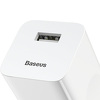 Miniatura zdjęcia: Ładowarka sieciowa Baseus QC3.0 24W szybka z gniazdem USB Quick Charge 3.0 - biała (CCALL-BX02) Miniatura zdjęcia: Ładowarka sieciowa Baseus QC3.0 24W szybka z gniazdem USB Quick Charge 3.0 - biała (CCALL-BX02)