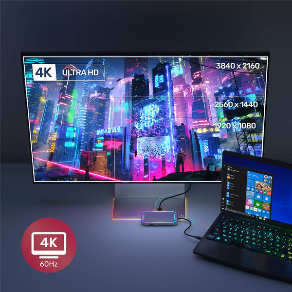 Zdjęcie produktu: Unitek HUB USB TYP-C HDMI RJ45 JACK (D1029)