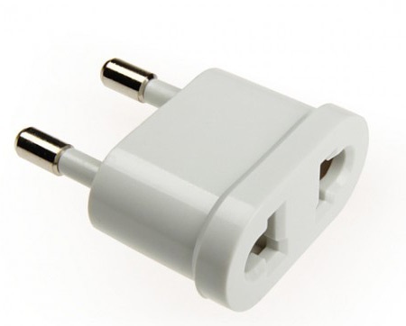 Adapter zasilania USA/EUR (wtyk EUR, gniazdo USA)