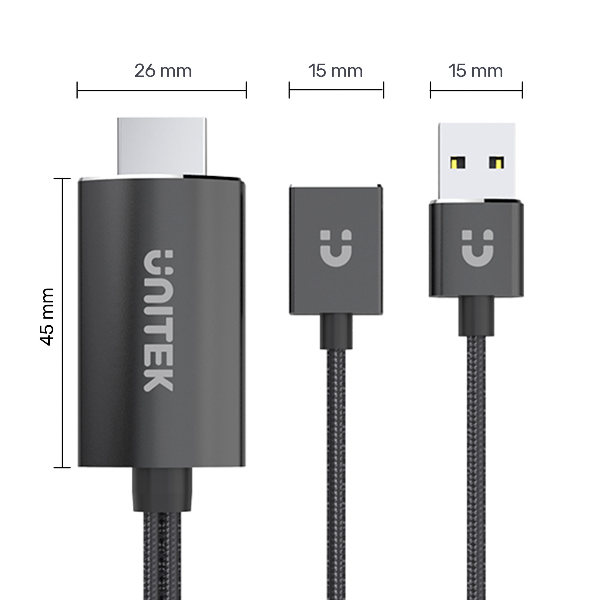 Unitek przewód Telefon - TV (USB-HDMI) M1104A