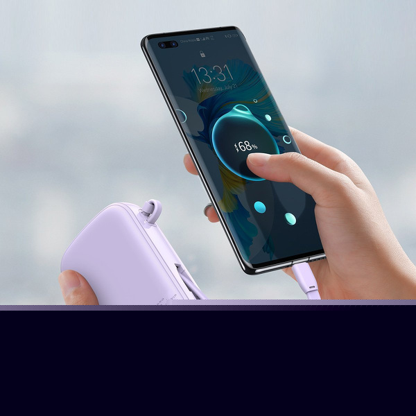 Zdjęcie produktu: Powerbank Baseus Qpow z kablem TYP-C, 20000mAh, 3A, 22,5W - fioletowy (PPQD-I05) Zdjęcie produktu: Powerbank Baseus Qpow z kablem TYP-C, 20000mAh, 3A, 22,5W - fioletowy (PPQD-I05)