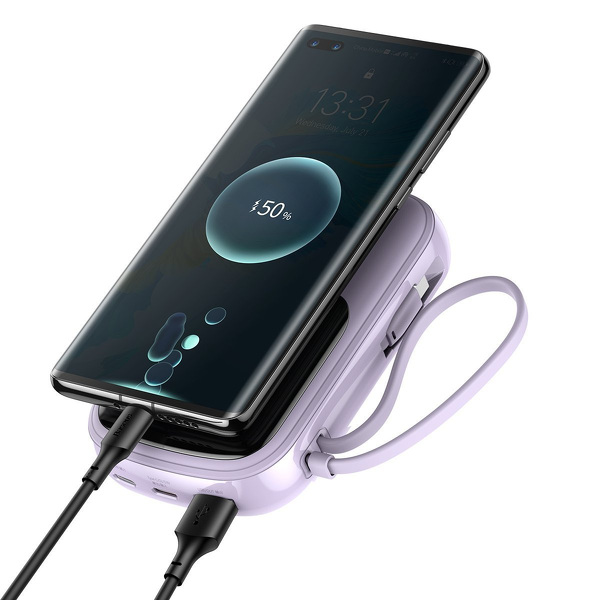 Zdjęcie produktu: Powerbank Baseus Qpow z kablem TYP-C, 20000mAh, 3A, 22,5W - fioletowy (PPQD-I05) Zdjęcie produktu: Powerbank Baseus Qpow z kablem TYP-C, 20000mAh, 3A, 22,5W - fioletowy (PPQD-I05)