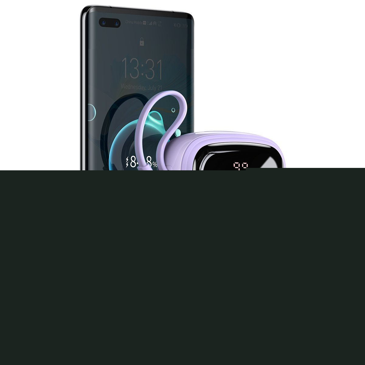 Powerbank Baseus Qpow z kablem TYP-C, 20000mAh, 3A, 22,5W - fioletowy (PPQD-I05) Powerbank Baseus Qpow z kablem TYP-C, 20000mAh, 3A, 22,5W - fioletowy (PPQD-I05)