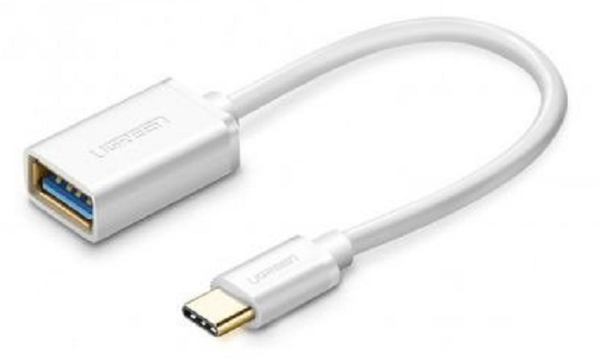Adapter OTG UGREEN USB TYP-C 3.0 15cm biały (30702)