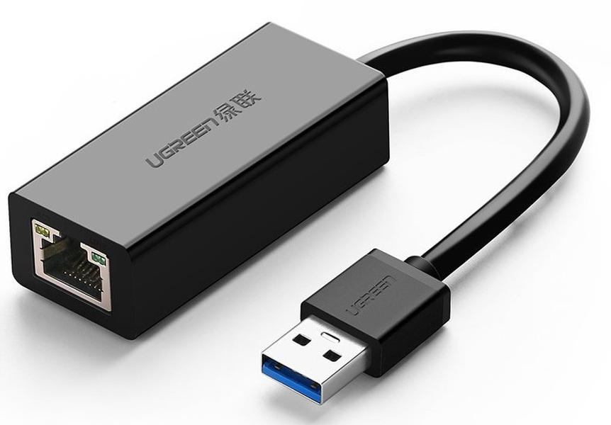 Zdjęcie produktu: UGREEN CR111 Adapter USB 3.0 to Ethernet 10/100/1000 czarny (20256)