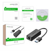 Miniatura zdjęcia: UGREEN CR111 Adapter USB 3.0 to Ethernet 10/100/1000 czarny (20256)
