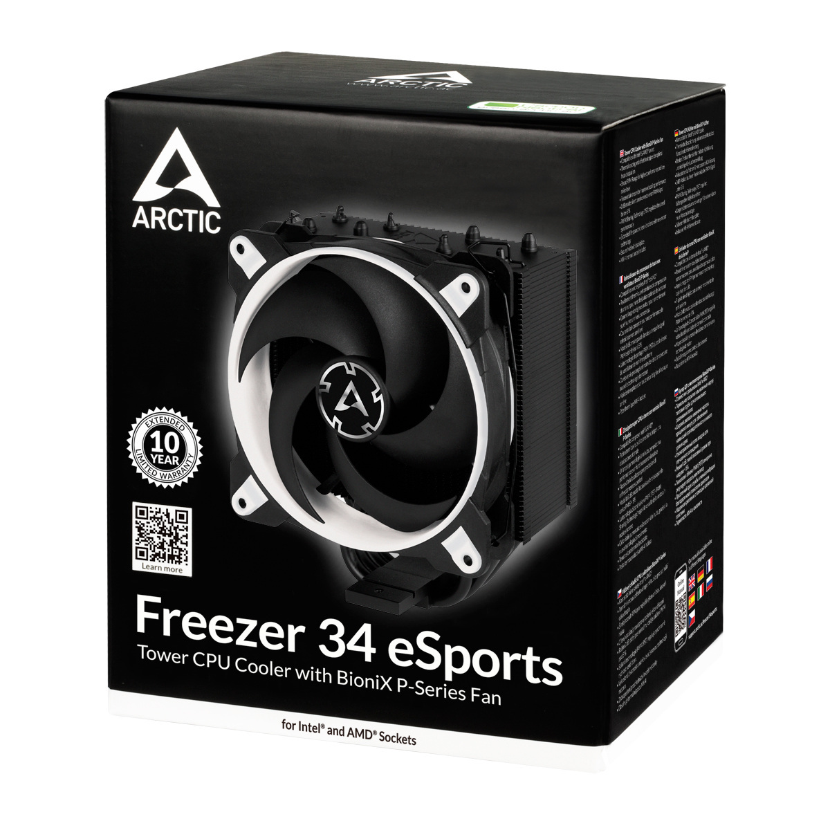 Chłodzenie procesora Arctic Freezer 34 eSports Czarno-biały Chłodzenie procesora Arctic Freezer 34 eSports Czarno-biały