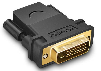 Miniatura produktu: Ugreen przejściówka HDMI (żeński) - DVI 24+1 (męski) FHD 60 Hz czarny (20124)