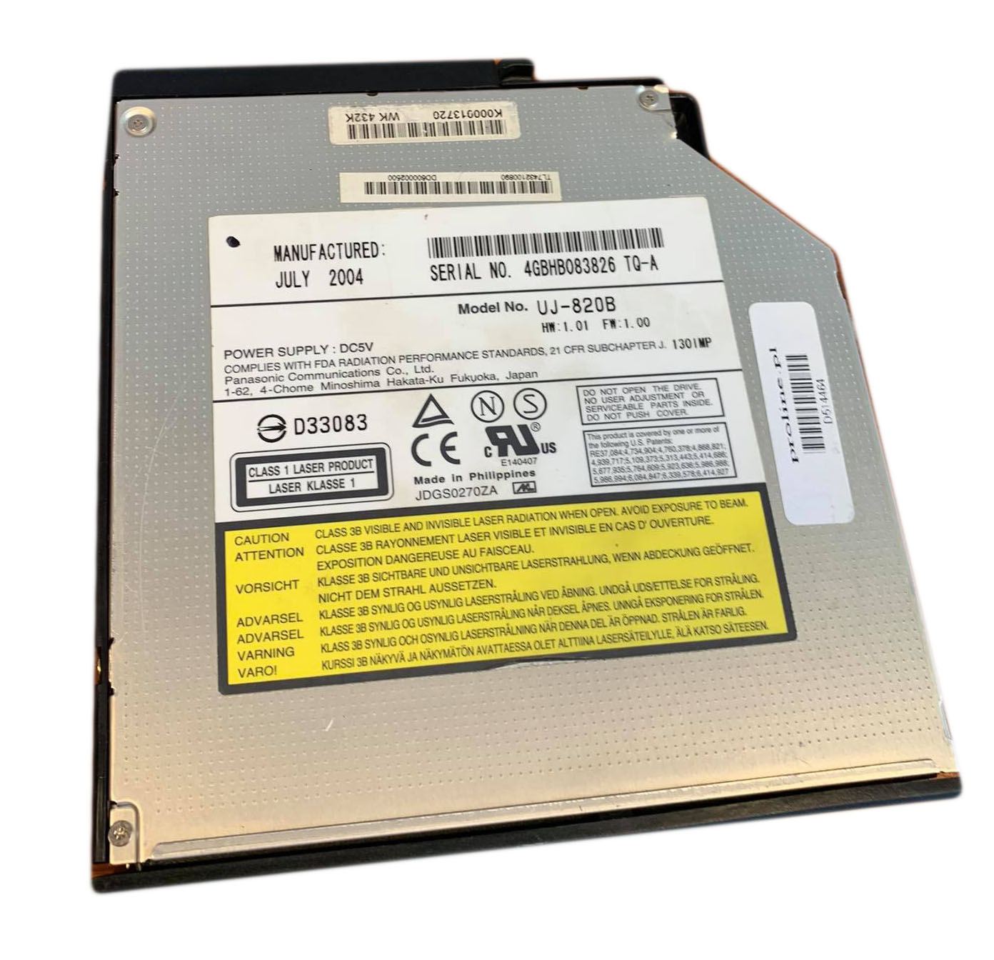 Napęd DVD/CD UJ-820B