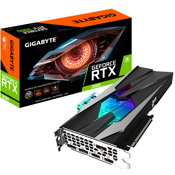Zdjęcie produktu: Gigabyte GeForce RTX 3080 Gaming OC WATERFORCE WB 10GB GDDR6X LHR (GV-N3080GAMINGOC WB-10GD 2.0) Zdjęcie produktu: Gigabyte GeForce RTX 3080 Gaming OC WATERFORCE WB 10GB GDDR6X LHR (GV-N3080GAMINGOC WB-10GD 2.0)