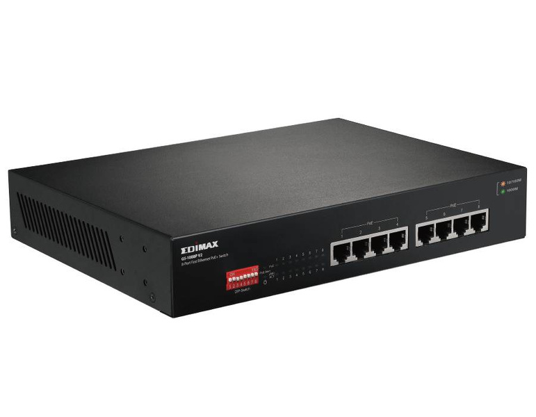 Zdjęcie produktu: EDIMAX GS-1008P V2 Switch 8-portowy PoE Zdjęcie produktu: EDIMAX GS-1008P V2 Switch 8-portowy PoE