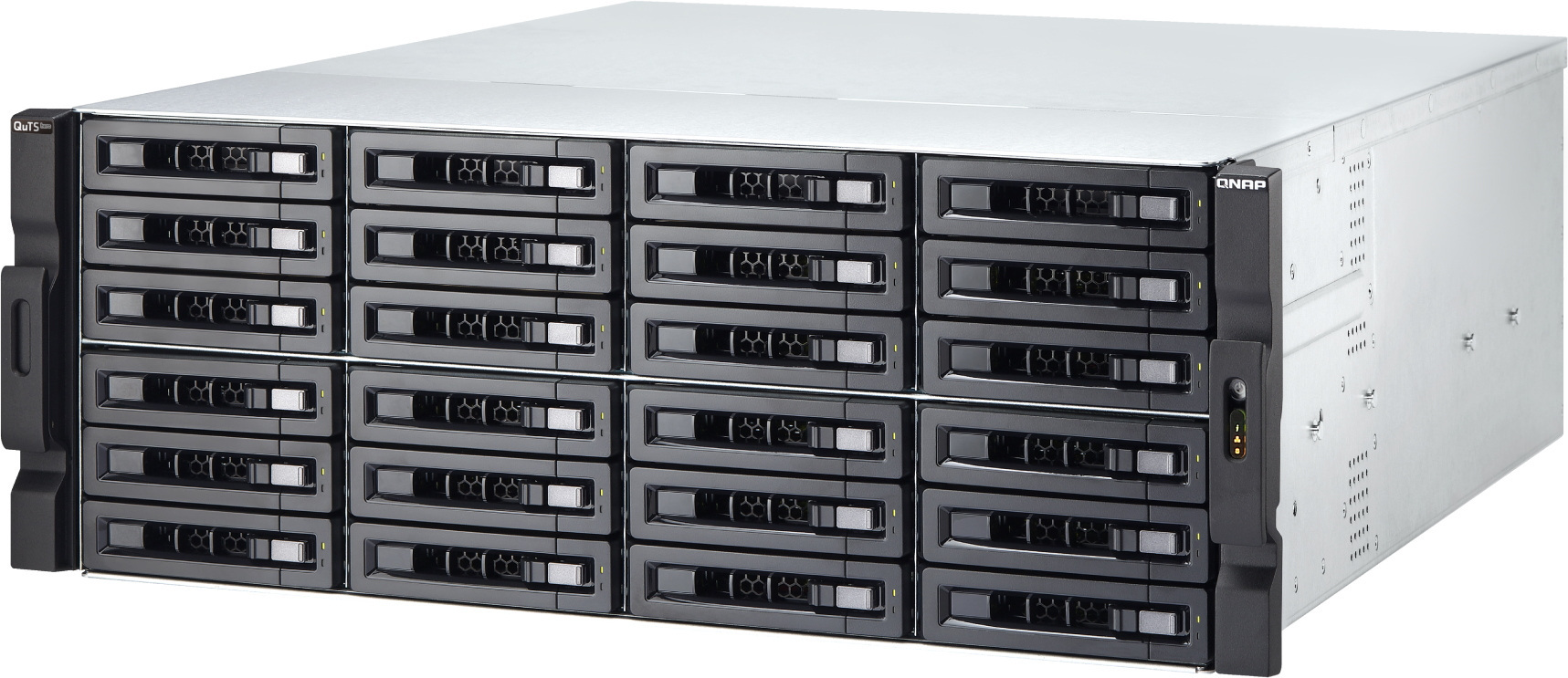Serwer plików QNAP TS-h2477XU-RP-3700X-32G 24-bay, 4U, AMD Ryzen 7 3700X 8-core 4.4 GHz, 32 GB UDIMM DDR4, 2 x 10GbE SFP+, 2x1GbE, 6xUSB 3.2, 4xPCIe, 2x800W Serwer plików QNAP TS-h2477XU-RP-3700X-32G 24-bay, 4U, AMD Ryzen 7 3700X 8-core 4.4 GHz, 32 GB UDIMM DDR4, 2 x 10GbE SFP+, 2x1GbE, 6xUSB 3.2, 4xPCIe, 2x800W