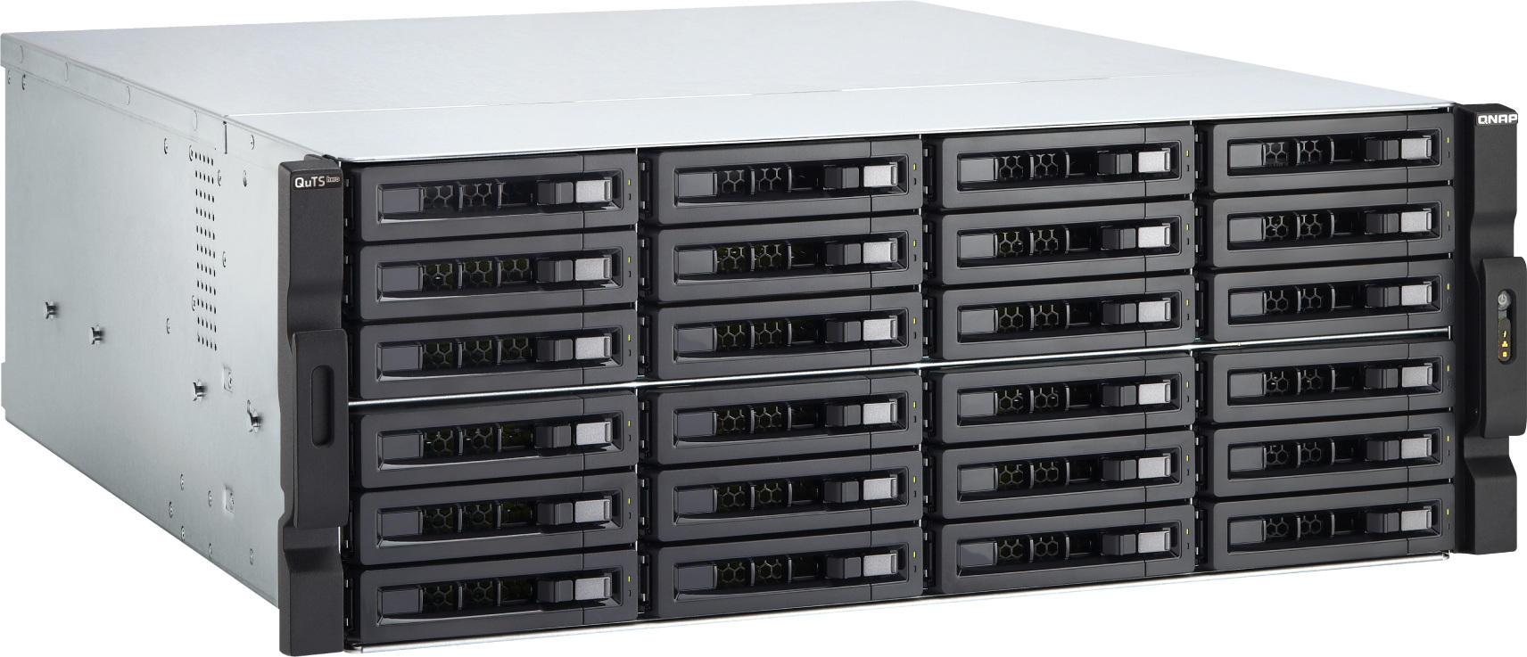 Serwer plików QNAP TS-h2477XU-RP-3700X-32G 24-bay, 4U, AMD Ryzen 7 3700X 8-core 4.4 GHz, 32 GB UDIMM DDR4, 2 x 10GbE SFP+, 2x1GbE, 6xUSB 3.2, 4xPCIe, 2x800W Serwer plików QNAP TS-h2477XU-RP-3700X-32G 24-bay, 4U, AMD Ryzen 7 3700X 8-core 4.4 GHz, 32 GB UDIMM DDR4, 2 x 10GbE SFP+, 2x1GbE, 6xUSB 3.2, 4xPCIe, 2x800W