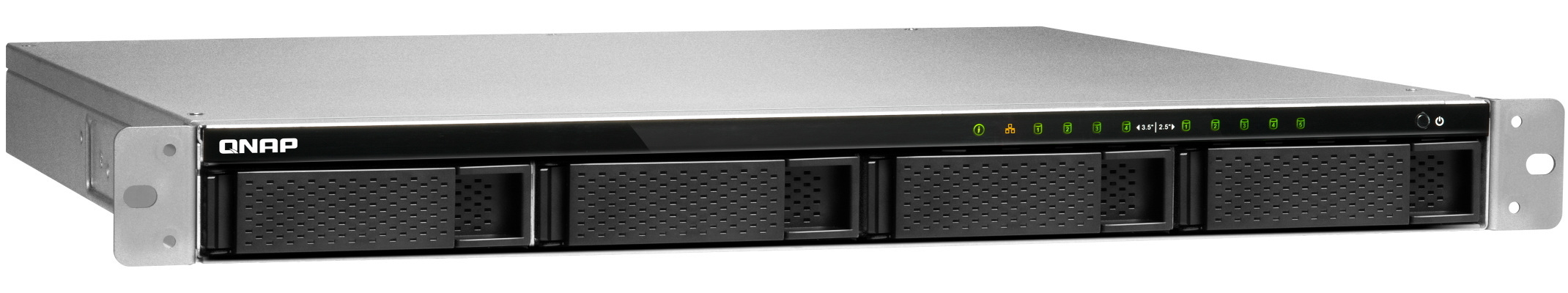 Serwer plików QNAP TS-983XU-E2124-8G 9-bay, 1U, 4-rdzeniowy Intel Xeon E-2124 3,3 GHz, 8 GB UDIMM DDR4 ECC, 2 x 10GbE SFP+, 2 x 1GbE, 6 x USB 3.2, 1 PCIe