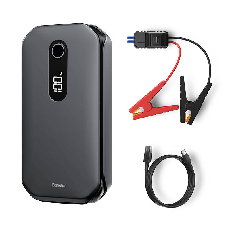 Powerbank / Rozrusznik Baseus Super Energy Car Jump Starter, 12000mAh, 1000A, USB - czarny (CRJS03-01)