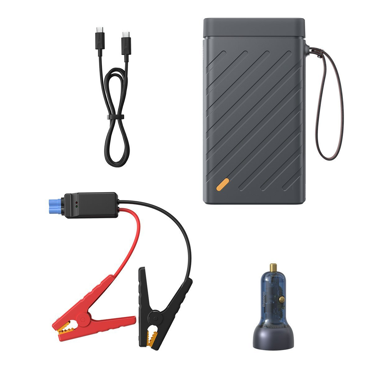 Powerbank / Rozrusznik Baseus Reboost Jump Starter, 16000 mAh, 220V/100W czarny (CRJS02-A0G)