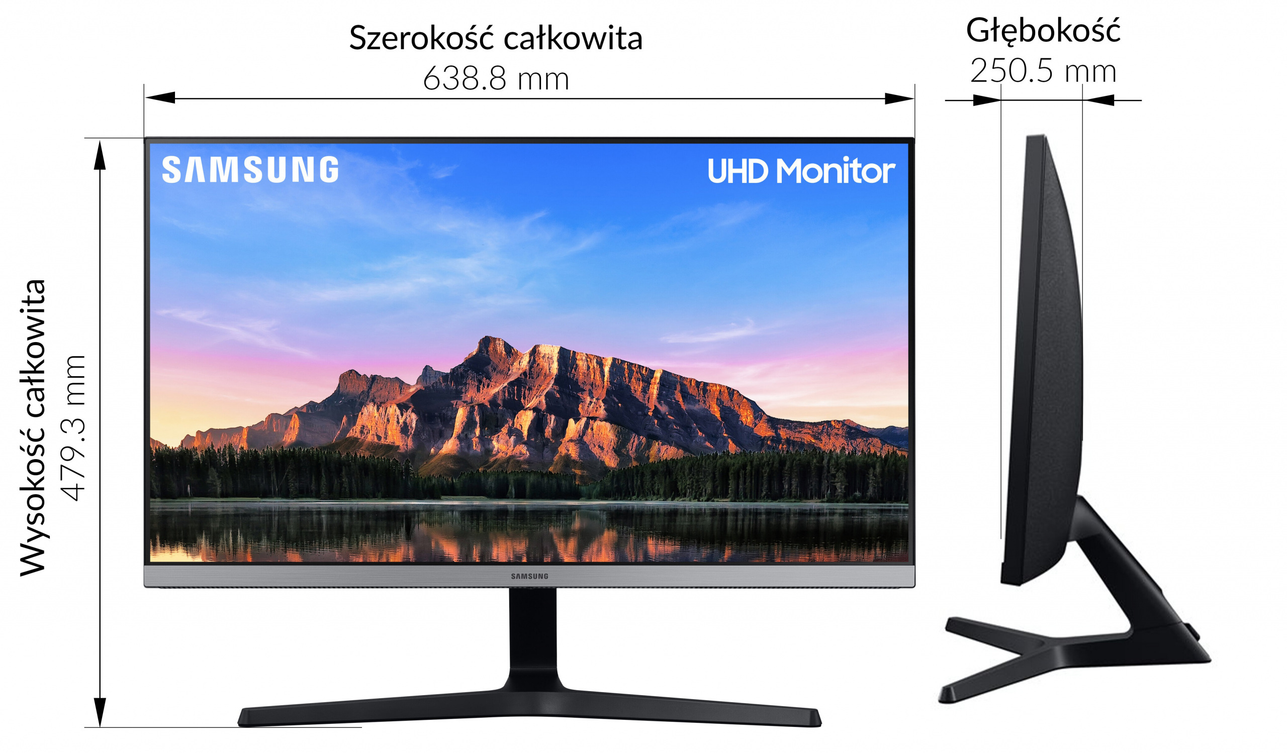 Monitor Samsung LU28R550UQRXEN 28" 4K IPS UHD 4ms