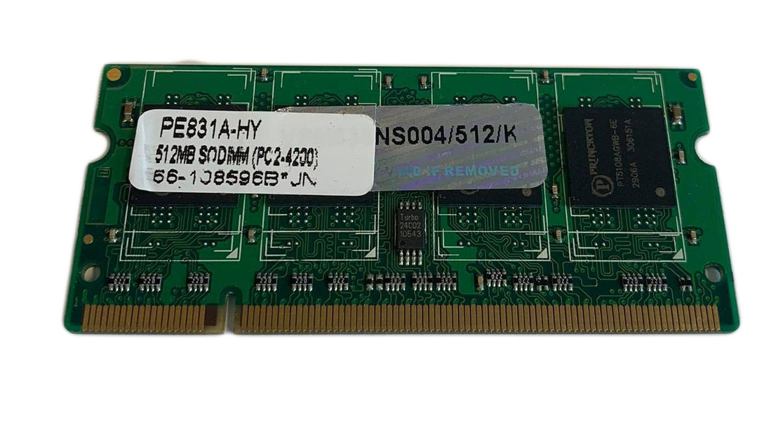 Zdjęcie produktu: Pamięć RAM Hypertec PE831A-HY 512MB SODIMM PC2-4200