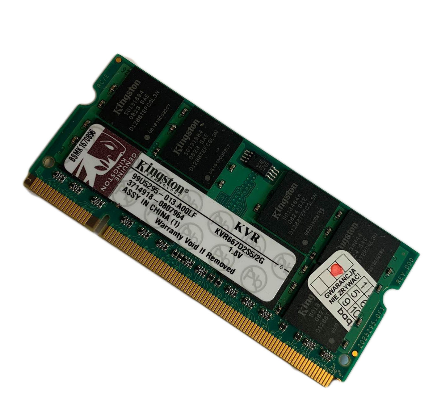 Pamięć RAM Kingston KVR667D2S5/2G