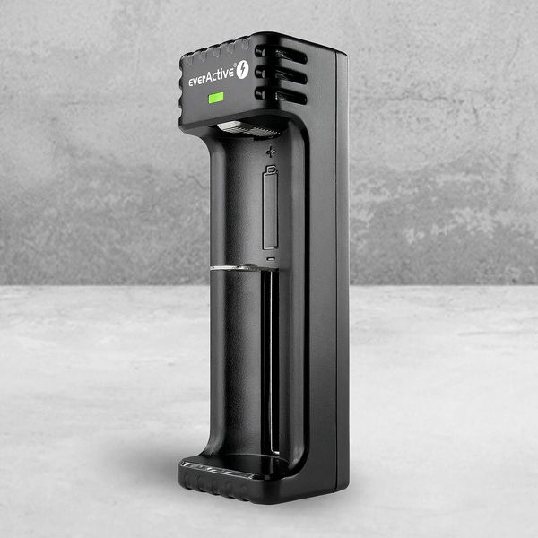 Zdjęcie produktu: Ładowarka akumulatorków cylindrycznych Li-ion 1 niezależny kanał ładowania everActive LC-100 Zdjęcie produktu: Ładowarka akumulatorków cylindrycznych Li-ion 1 niezależny kanał ładowania everActive LC-100