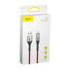 Miniatura zdjęcia: Kabel przewód USB - Lightning / iPhone 50cm Baseus Horizontal z diodą 2.4A - czerwony (CALSP-A09)