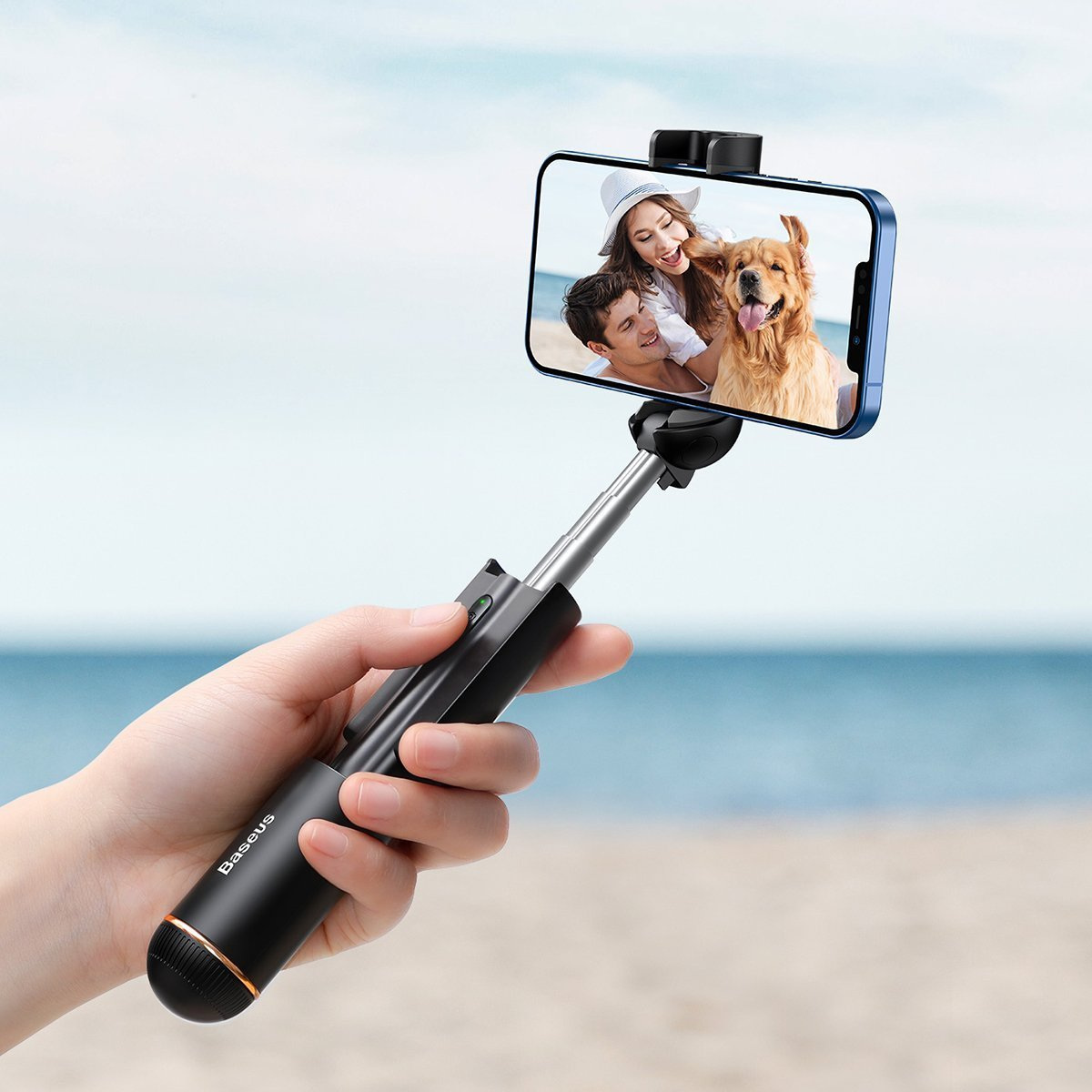 Selfie stick Bluetooth Baseus Ultra Mini - czarny (SUDYZP-G01)
