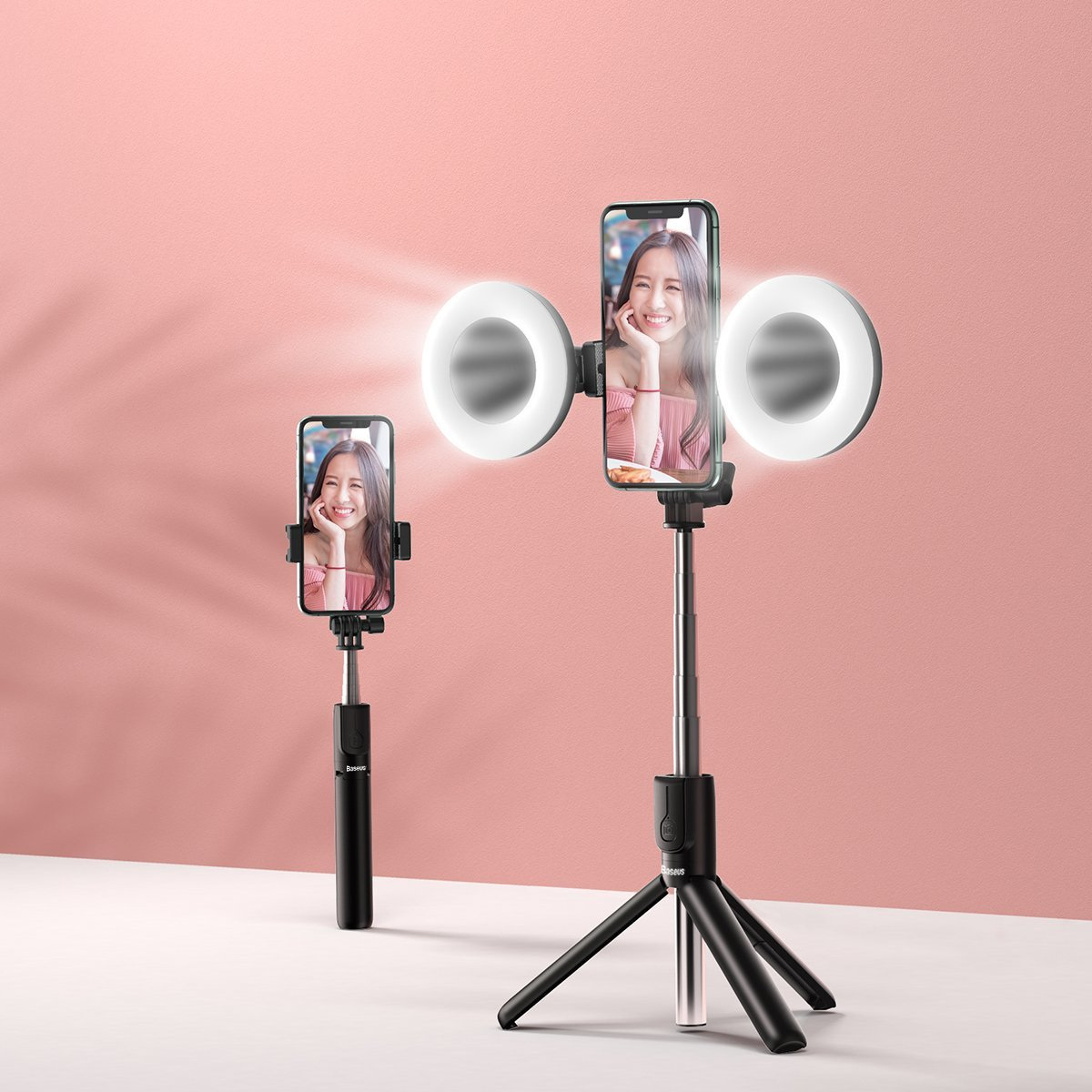 Selfie stick, statyw Bluetooth Baseus Lovely (czarny) Selfie stick, statyw Bluetooth Baseus Lovely (czarny)