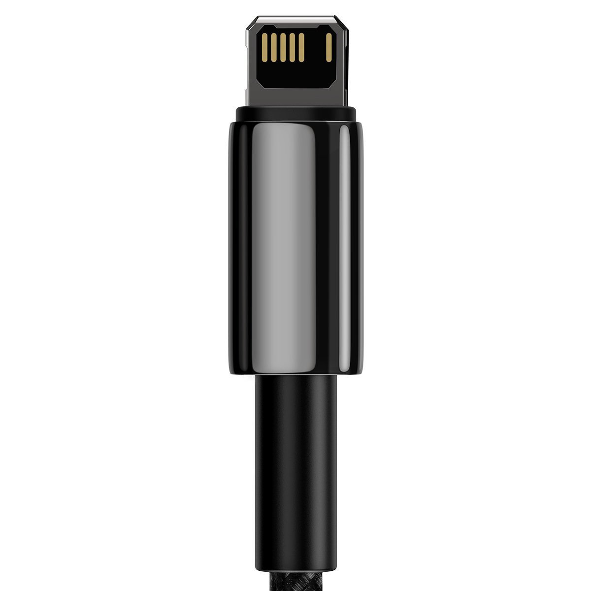 Kabel przewód USB - Lightning / iPhone 100cm Baseus Tungsten Gold 2,4A - czarny (CALWJ-01)