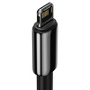 Miniatura zdjęcia: Kabel przewód USB - Lightning / iPhone 200cm Baseus Tungsten Gold 2,4A - czarny (CALWJ-A01)