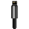 Miniatura zdjęcia: Kabel przewód USB - Lightning / iPhone 200cm Baseus Tungsten Gold 2,4A - czarny (CALWJ-A01)