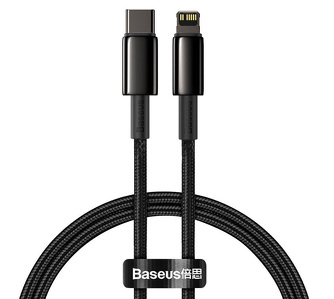 Miniatura produktu: Kabel przewód USB TYP-C - Lightning / iPhone 200cm Baseus Tungsten Gold 20W, 5A, PD - czarny (CATLWJ-A01)