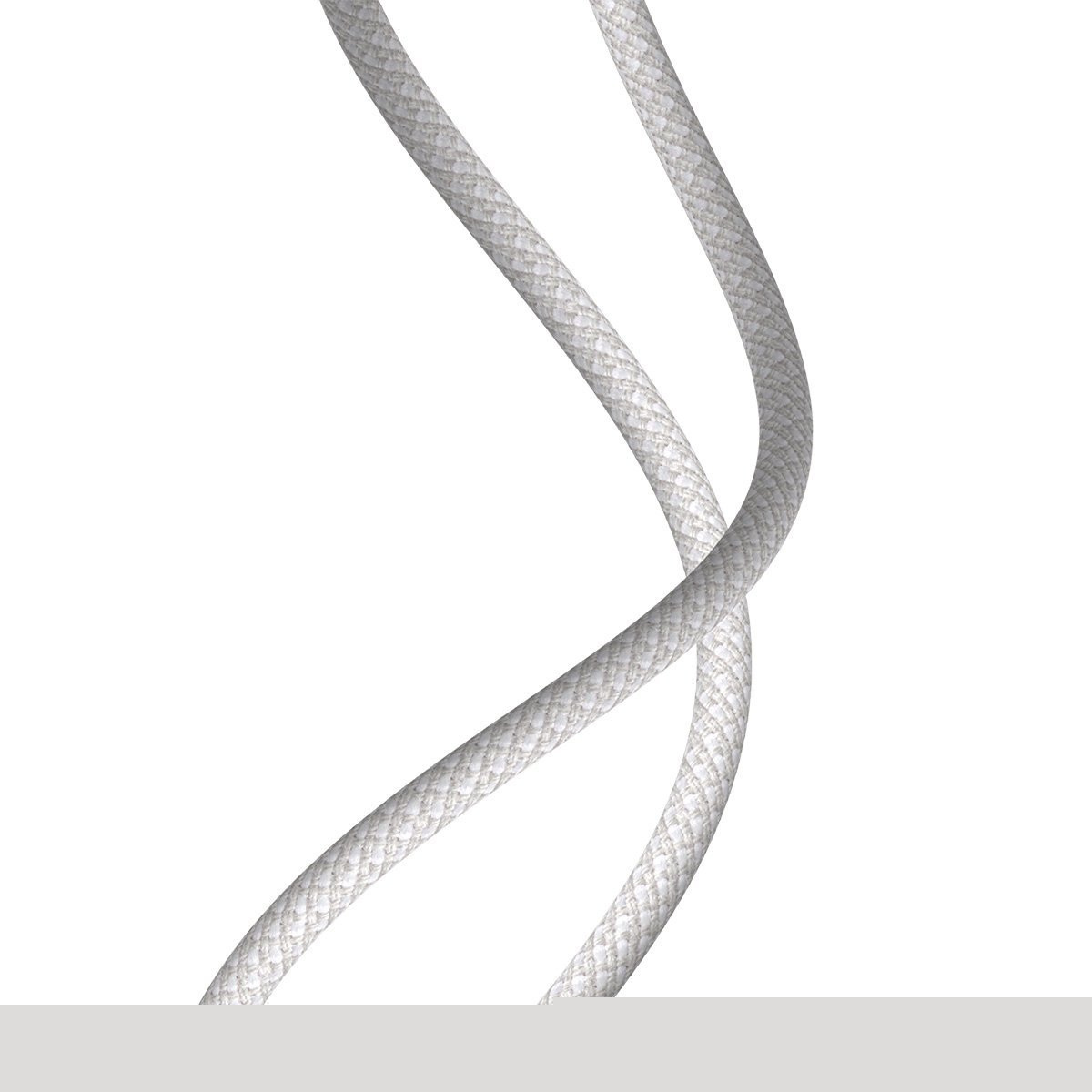 Kabel przewód USB TYP-C - Lightning / iPhone 100cm Baseus High Density Braided 20W, 5A, PD - biały (CATLGD-02)