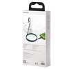 Miniatura zdjęcia: Kabel przewód USB TYP-C - Lightning / iPhone 100cm Baseus High Density Braided 20W, 5A, PD - niebieski (CATLGD-03)