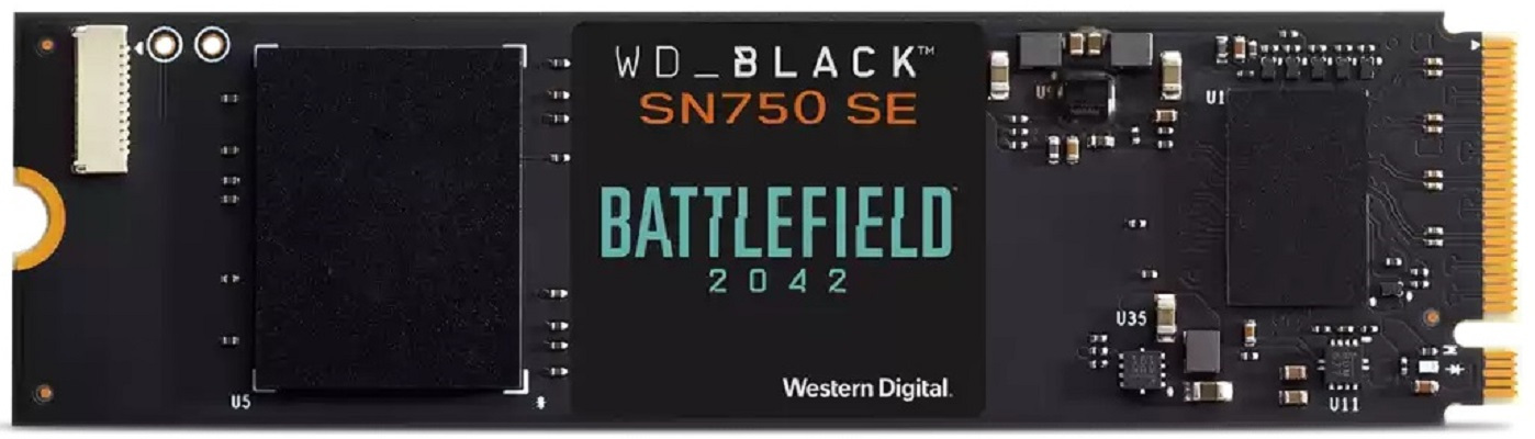 Dysk WD BLACK SN750SE NVMe SSD Battlefield 2042 Edition 1TB Gen4 (WDBB9J0010BNC-WRSN)